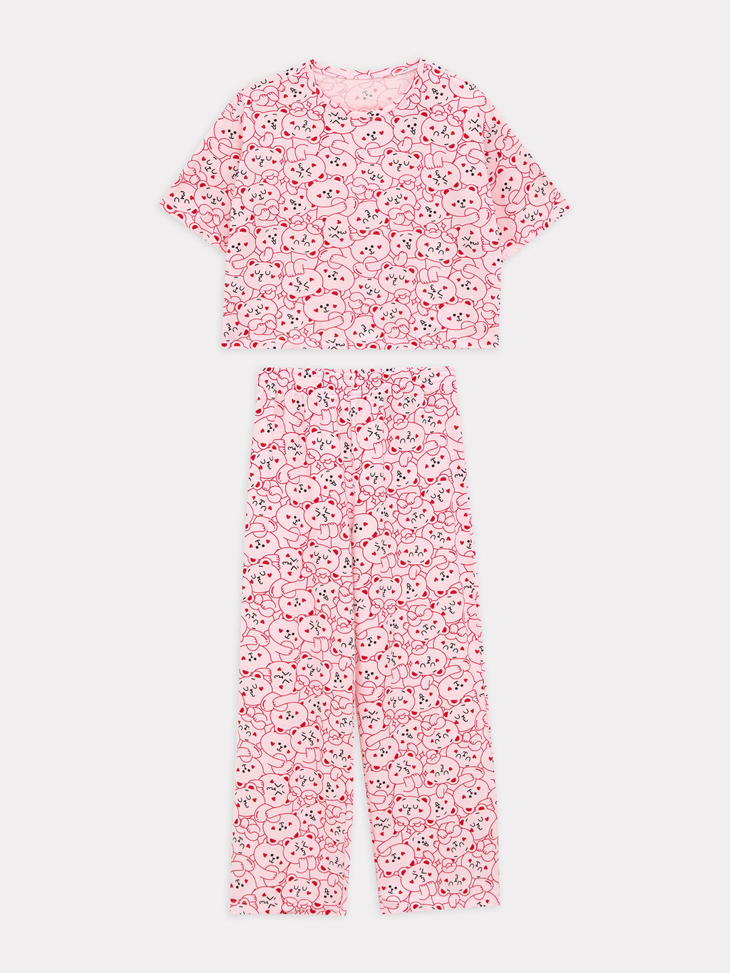 Комплект женский (футболка, бриджи) розовый с медведями - Mark formelle фото 8