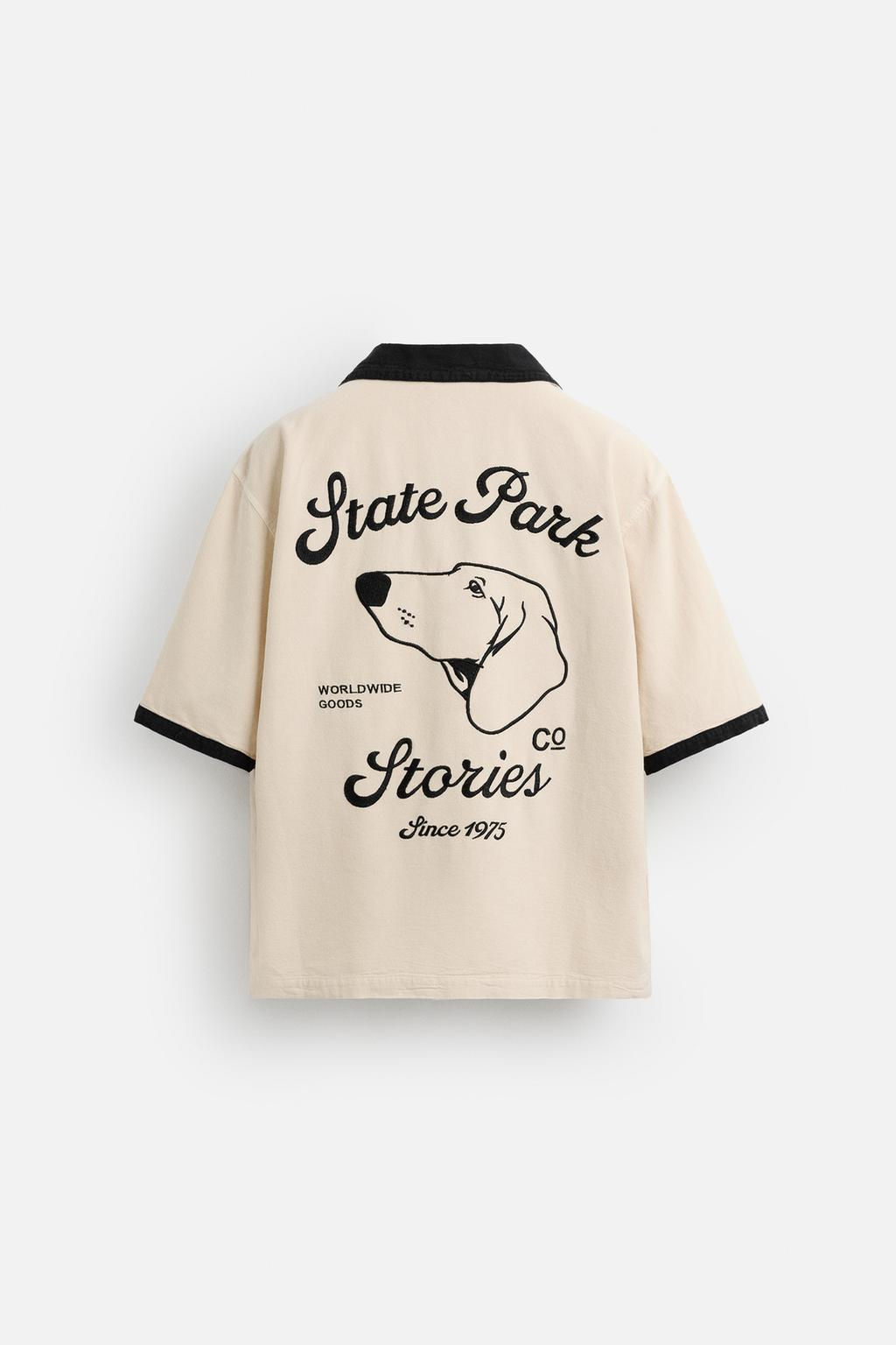 CONTRAST EMBROIDERY SHIRT - Zara фото 8