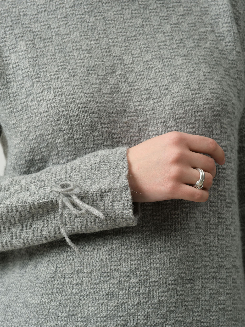 Джемпер из шерсти 5W02008 серый