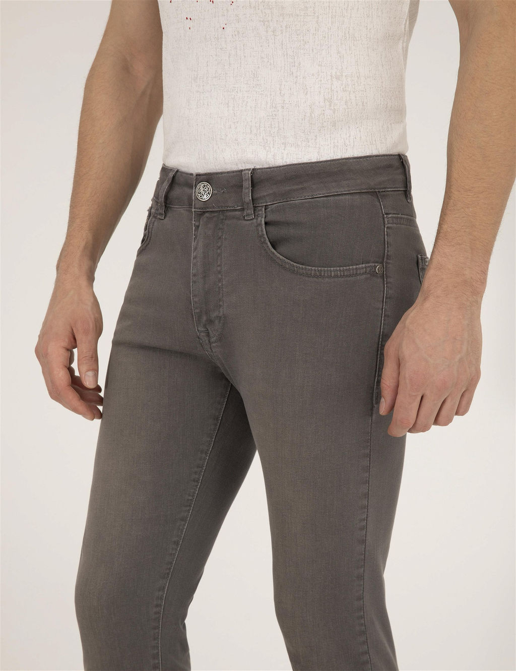 Koyu Gri Slim Fit Jean Pantolon - Pierre cardin фото 5