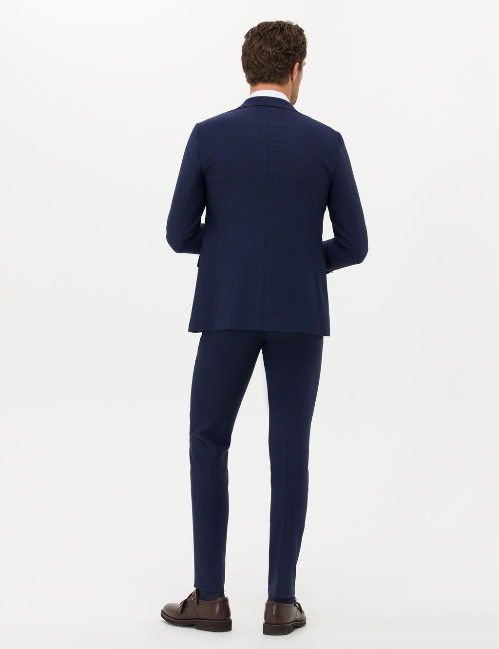 Lacivert Ex. Slim Fit Tak_m Elbise - Cacharel фото 5