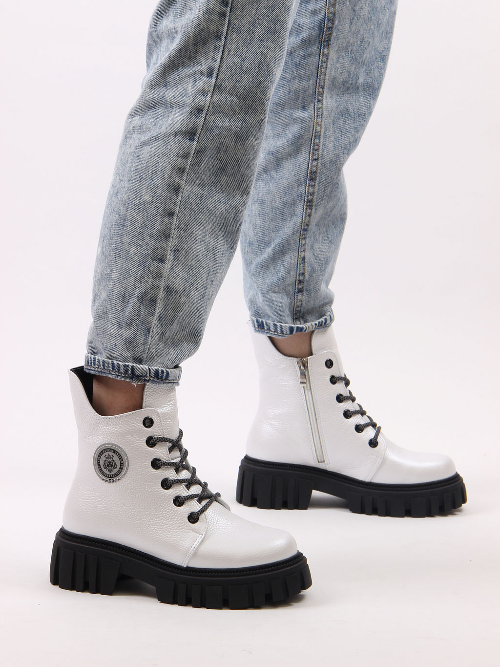 Ботинки 228V.21153bl. white max R