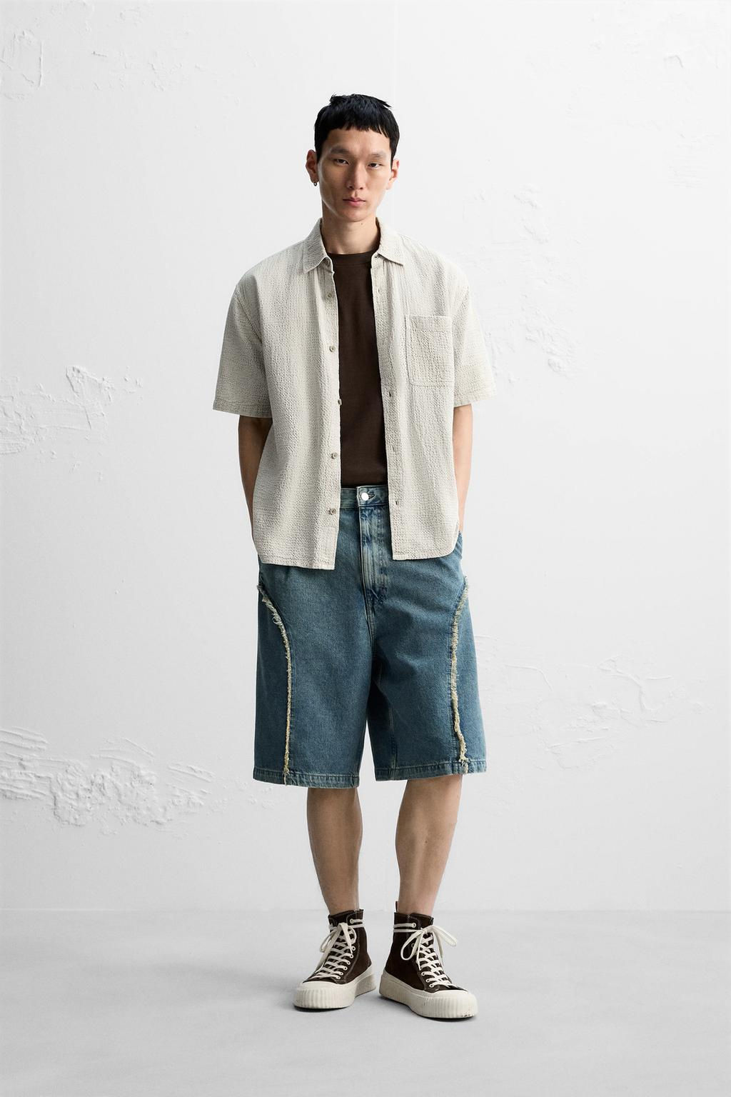 SOLUK EFEKTLI DOKULU GOMLEK - Zara фото 2