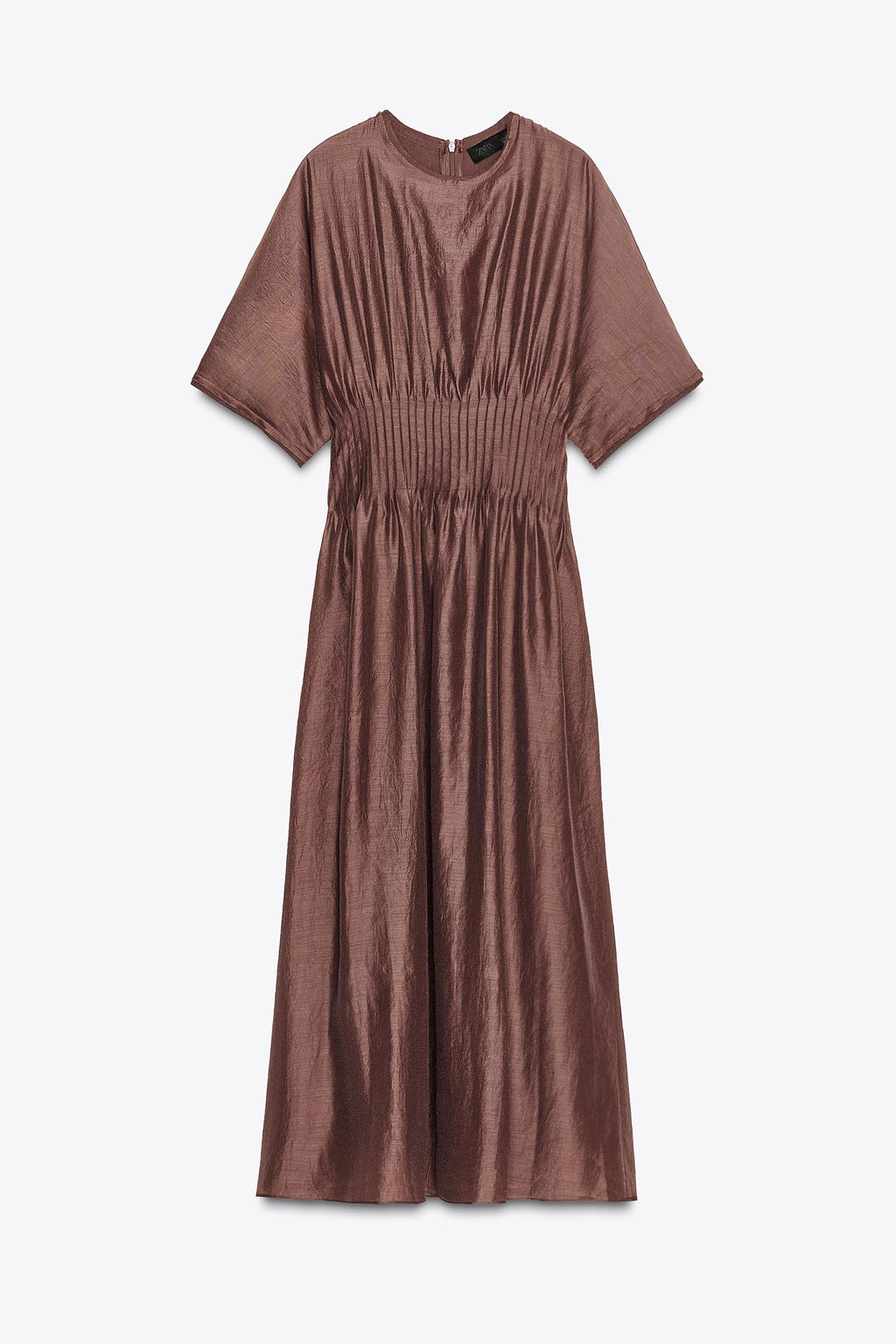 PLEATED WAIST KNIT DRESS WITH MATCHING DETAIL - Zara фото 5