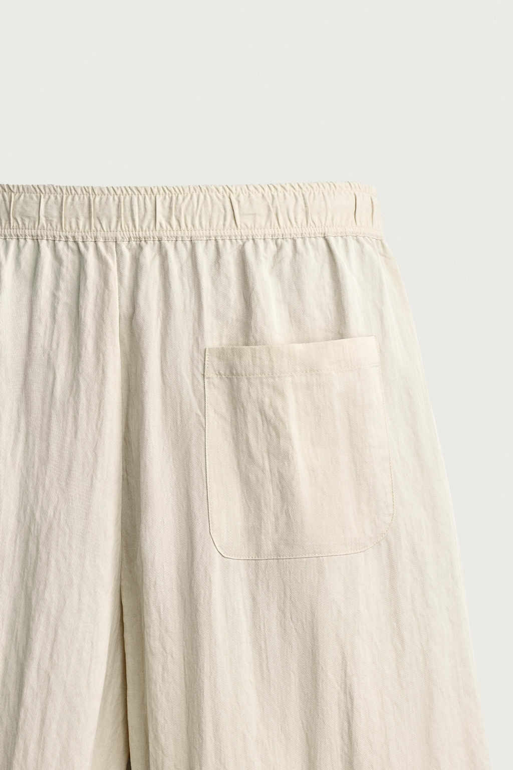 PANTAL?N T?CNICO RELAXED FIT EFECTO ARRUGADO / Beige - Zara фото 9