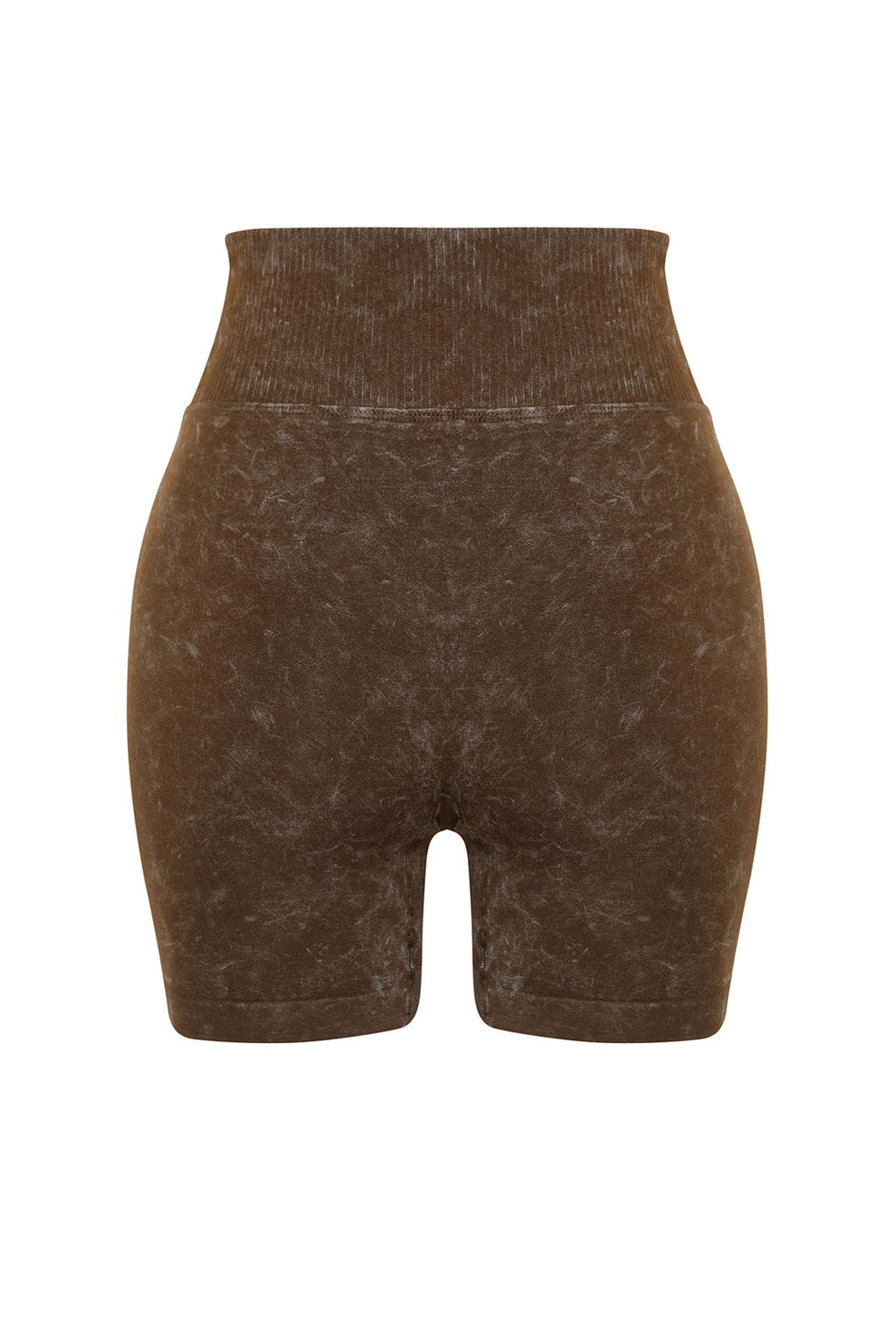 TRENDYOLMILLA Siyah Seamless/Dikissiz Y?kamal? Orme Spor Sort/K?sa Tayt THMSS23TY00034  фото 9