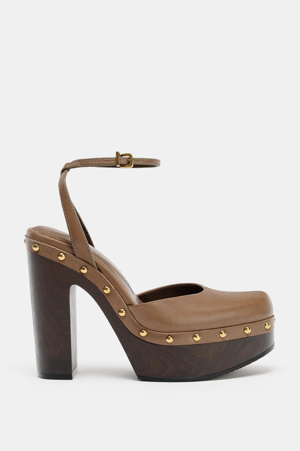 LEATHER PLATFORM SHOES - Zara фото 7