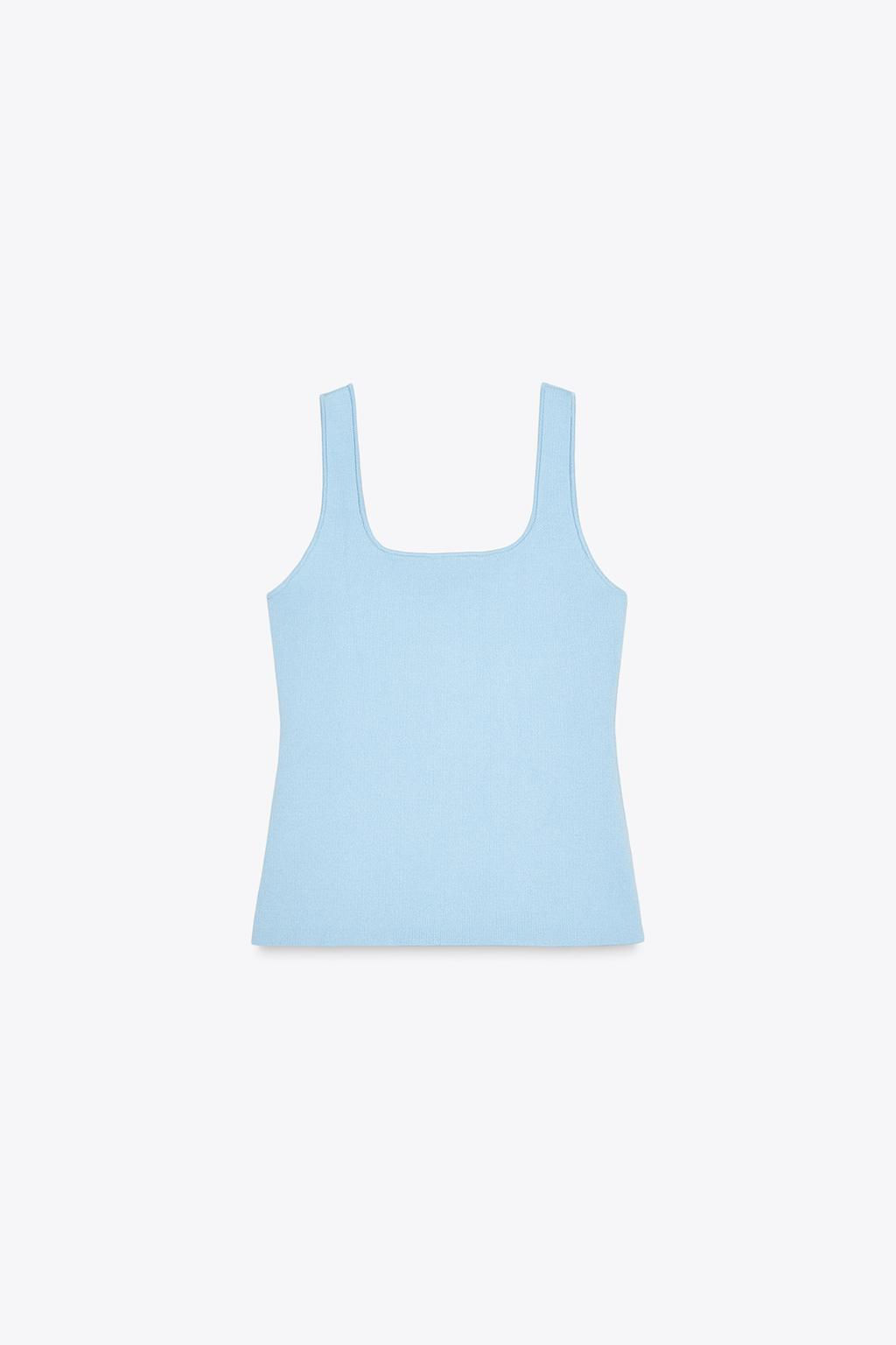 PLAIN KNIT CORSET TOP - Zara фото 14