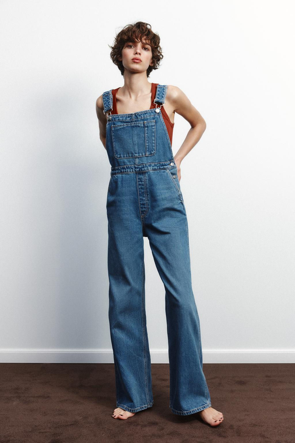 DENIM TRF JUMPSUIT - Zara фото 4