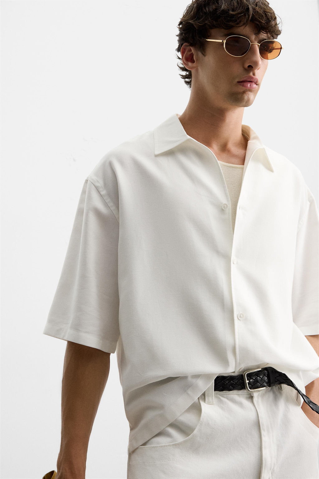 RELAXED FIT FLOWING SHIRT - Zara фото 5