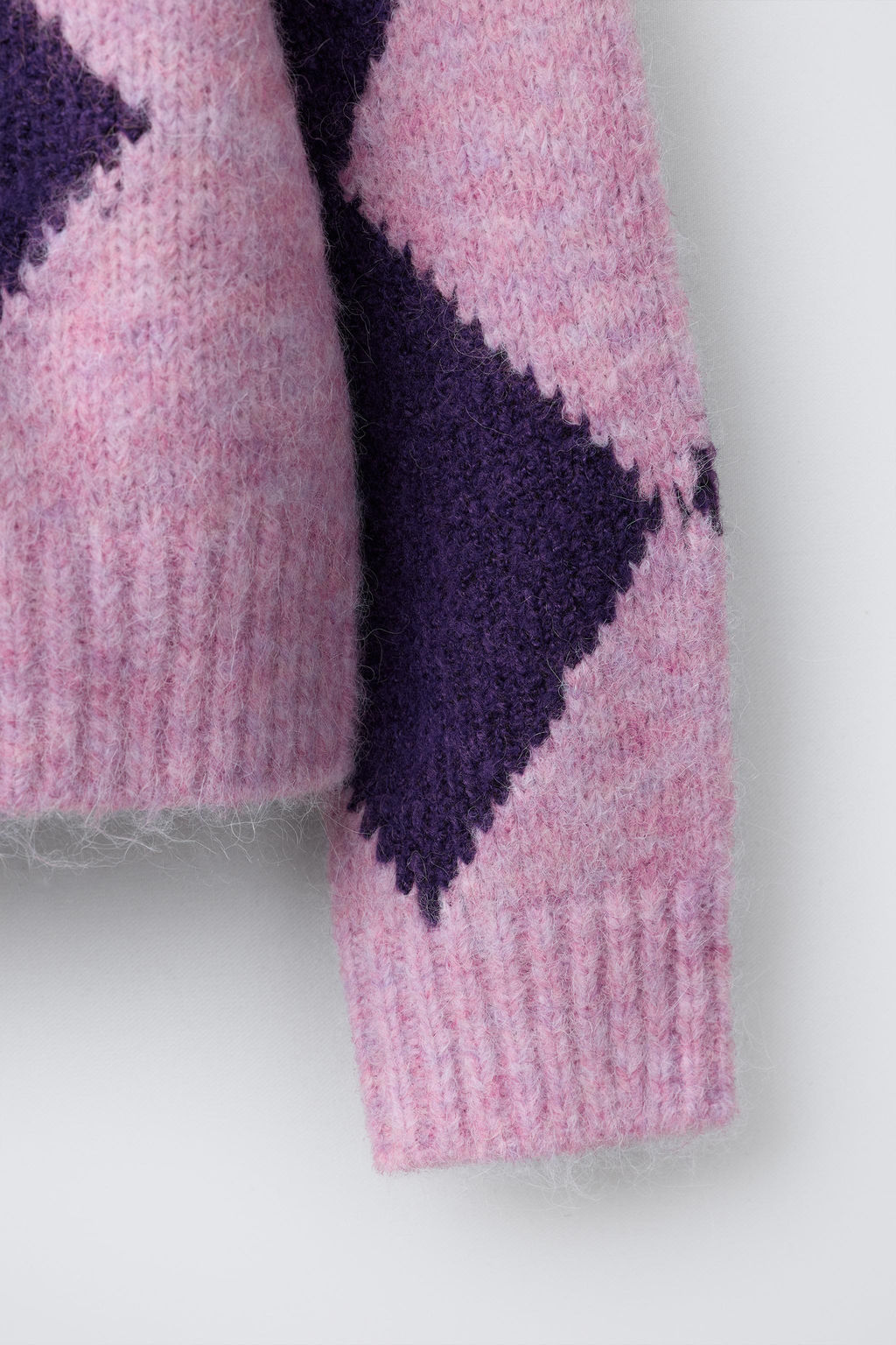 ARGYLE KNIT JUMPER - Zara фото 4