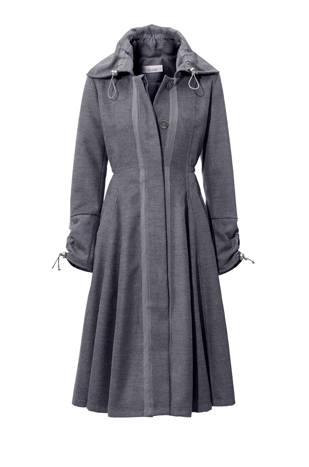 Пальто, светло-серое - Linea tesini фото 12