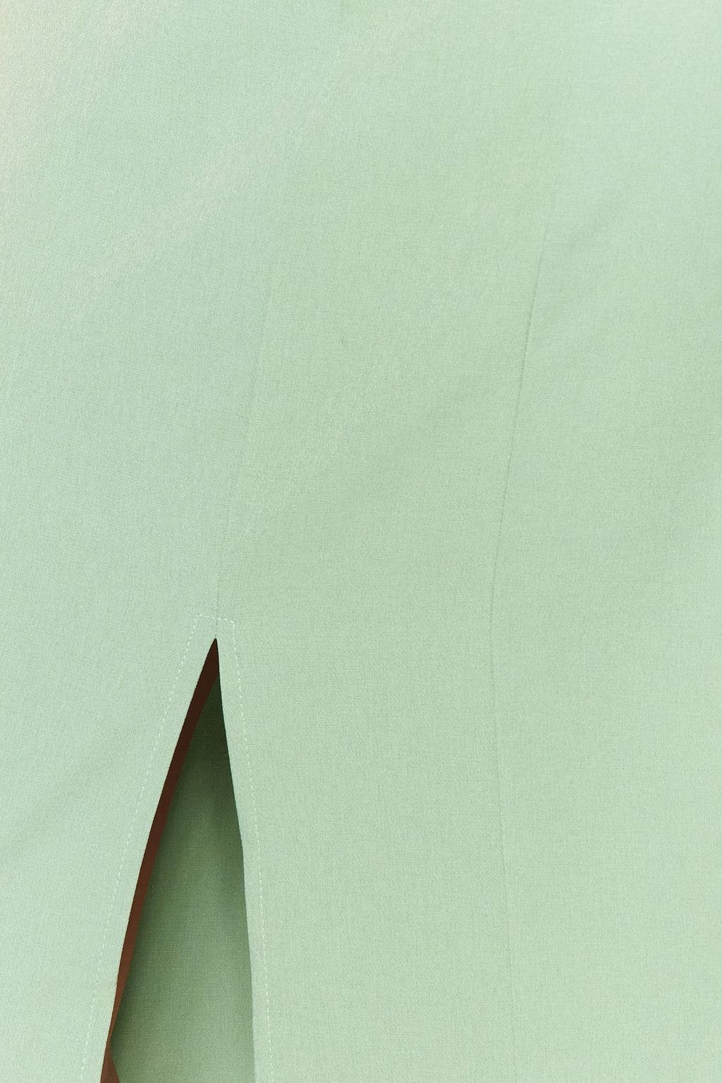 TRENDYOLMILLA Mint Vucuda Oturan Cut Out Detayl? Kolsuz Midi Kalem Etek Dokuma Elbise TWOSS23EL02043 фото 3