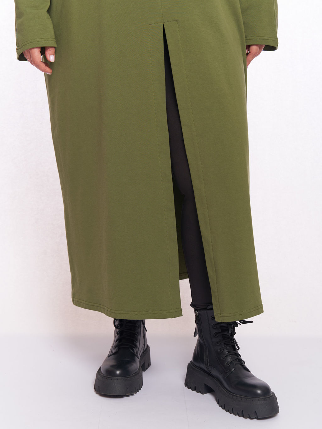 Платье с разрезом спереди PP57102GRN30 - Артесса фото 7