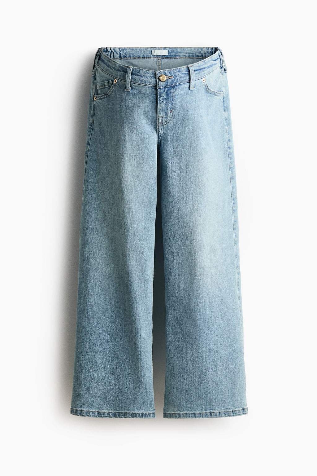 MAMA Wide Low Waist Ankle Jeans - H&m фото 3