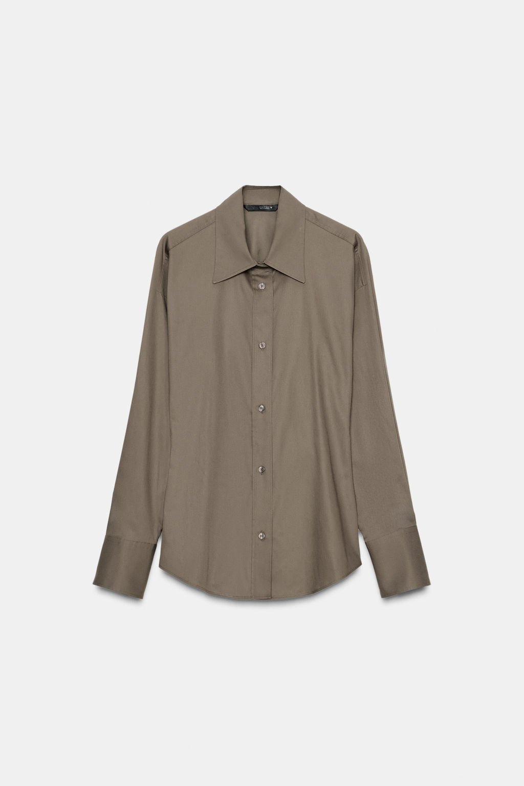 FITTED HEM SHIRT - Zara фото 7