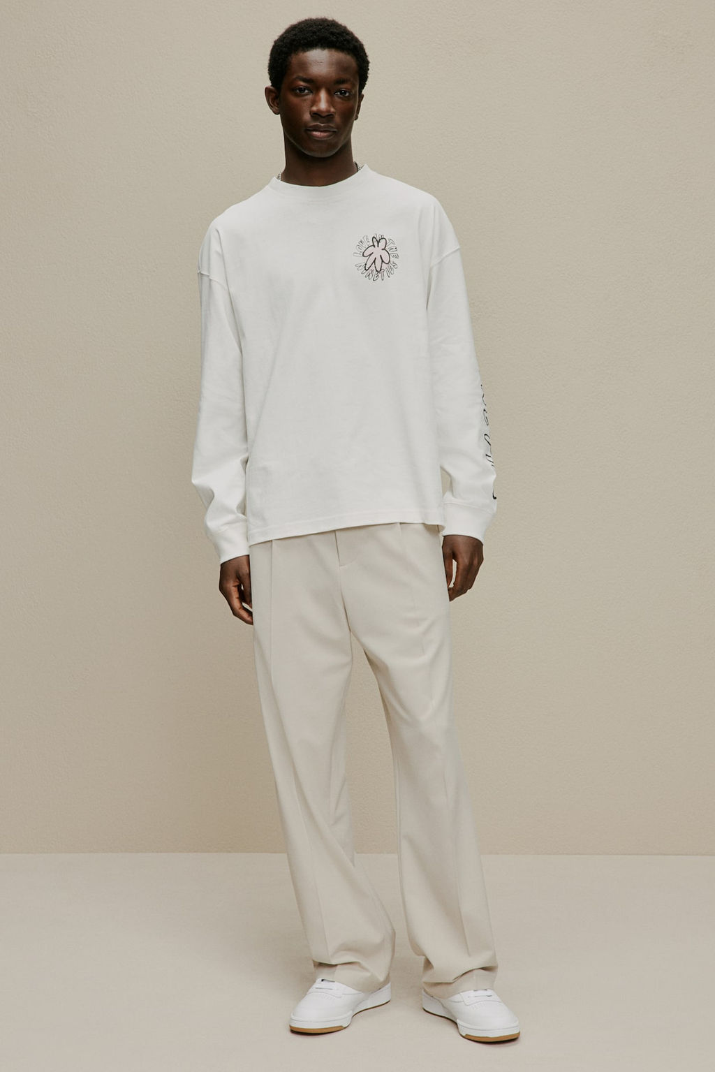 Camiseta de punto con estampado Oversized Fit - H&m фото 3