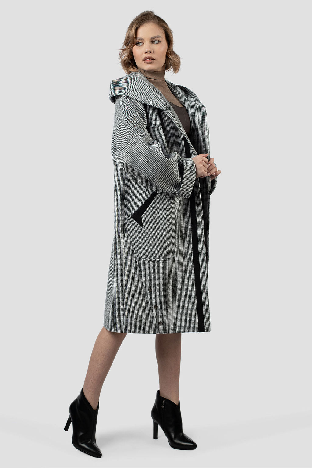 01-12106 Пальто женское демисезонное - El podio фото 4