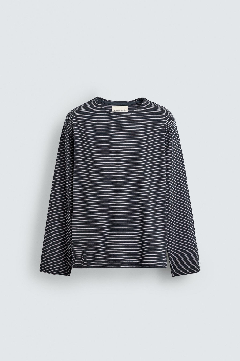 CAMISETA JACQUARD RAYAS / Marino