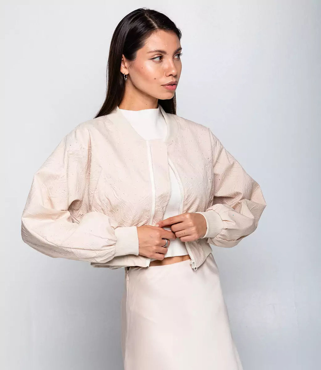 Бомбер #КТ05 (4), бежевый