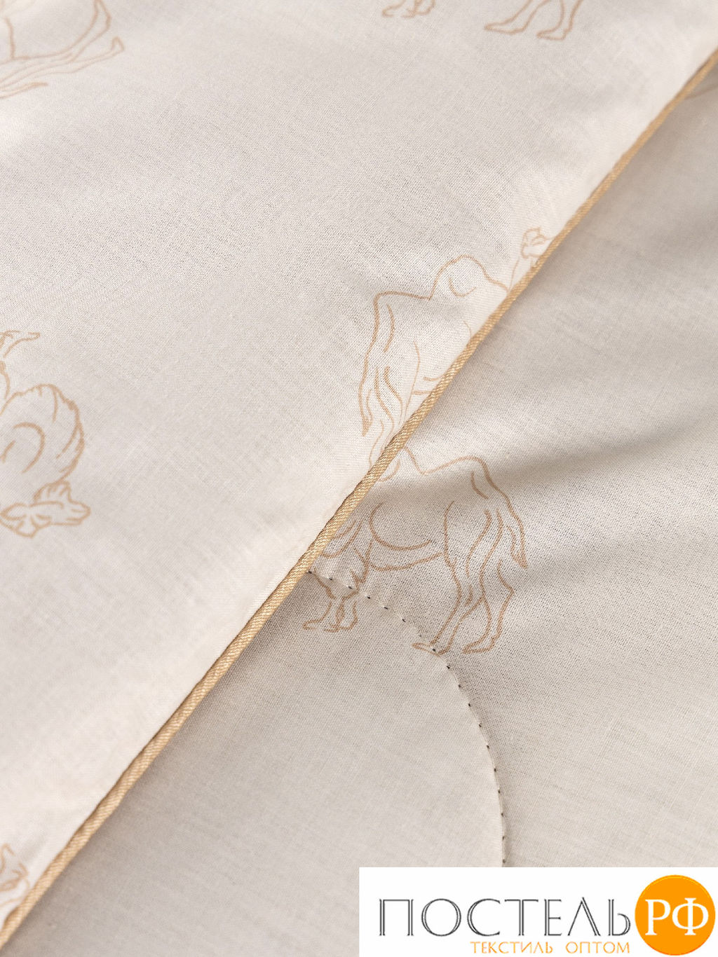 CASSIA Одеяло КАЛАХАРИ 200х220,1пр.,хл./вербл.шерсть/микровол.., 350г/м2  фото 8