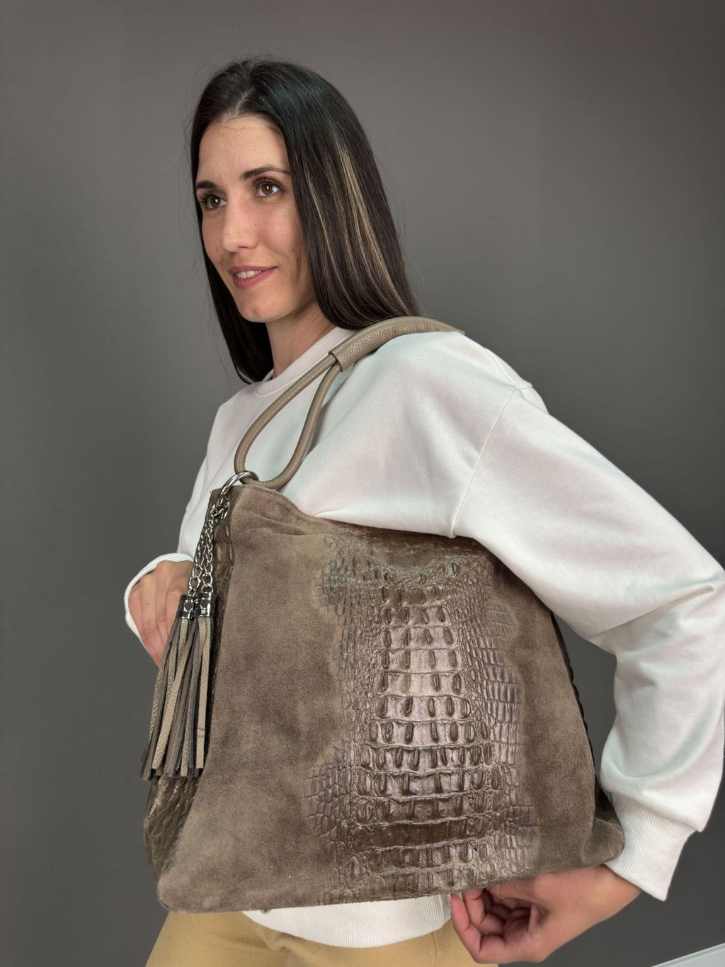 Сумка женская из телячьей кожи