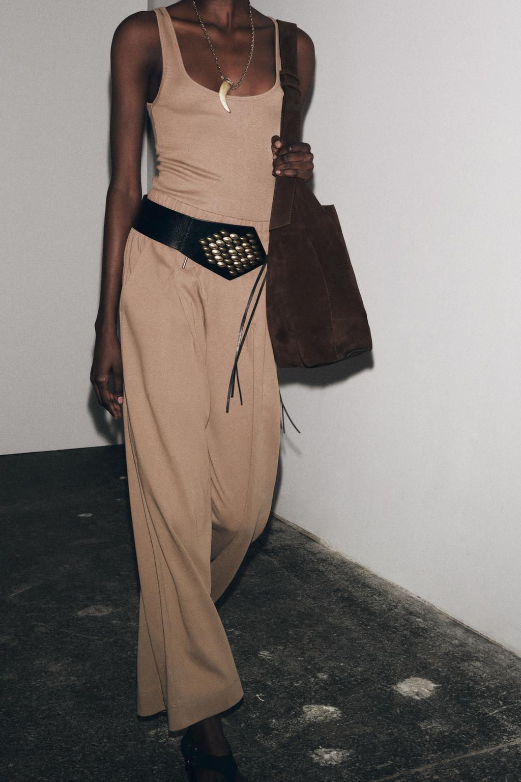 WIDE-LEG TROUSERS - Zara фото 10