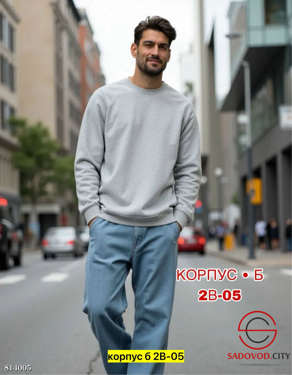 Кофта для мужчин с начесом