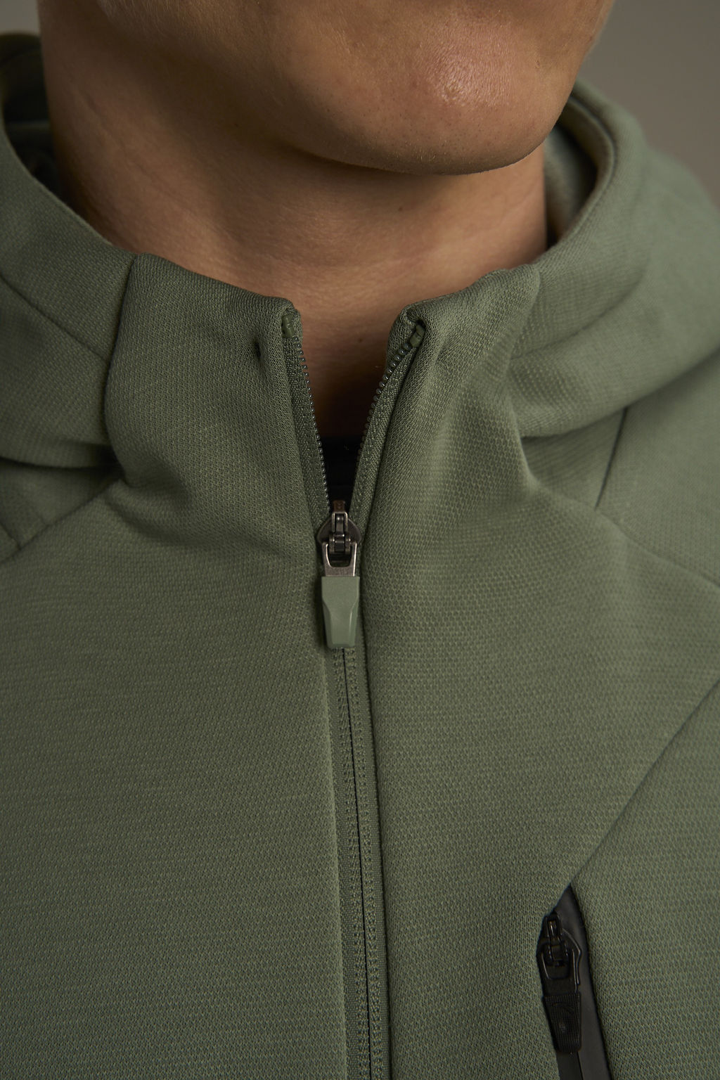 Толстовка на молнии утепленная Зеленый