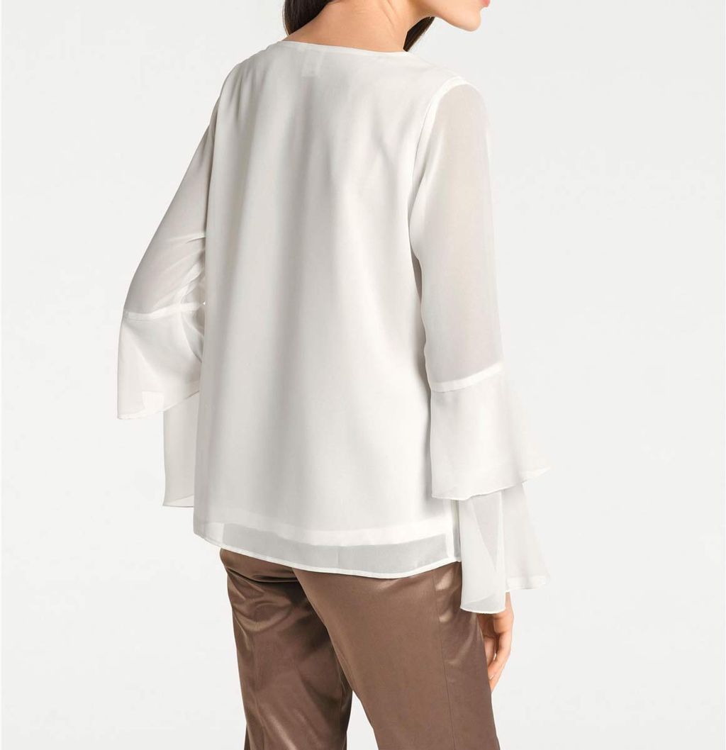 Блузка, экрю - Patrizia dini фото 4