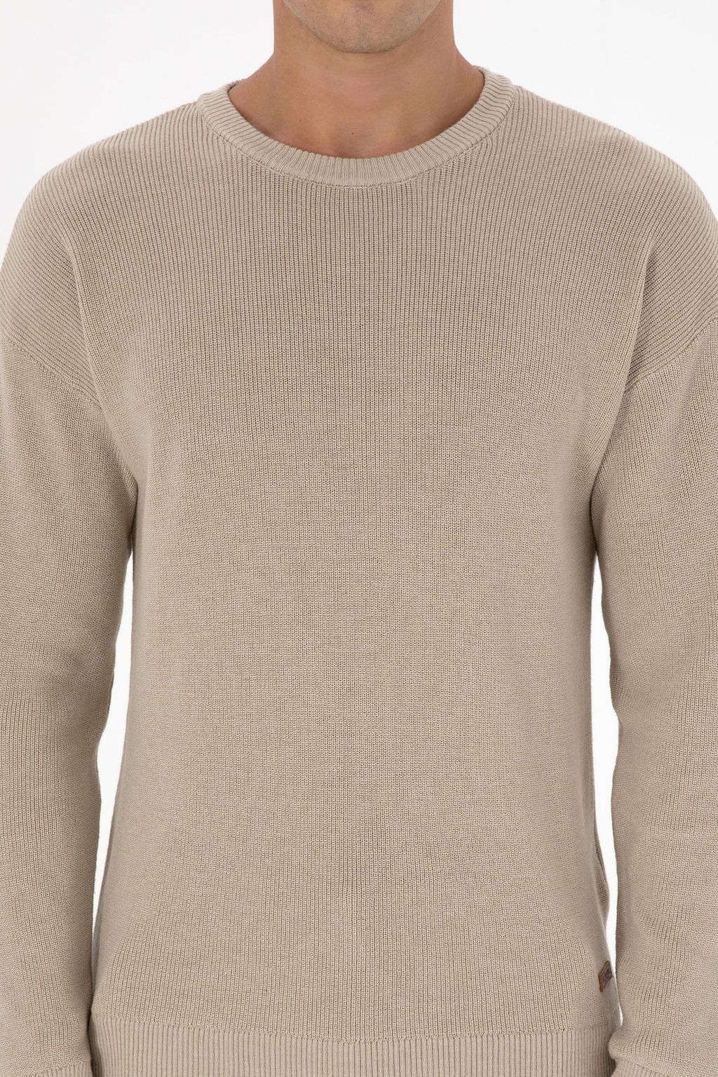 Erkek Comfort Fit Bisiklet Yaka Ta_ Melanj Basic Kazak - U.s. polo assn фото 6