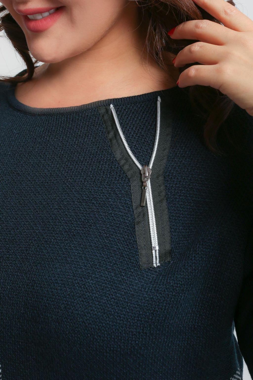 Джемпер Д 1771/темно-синий (1040) - Текстильная мануфактура фото 4