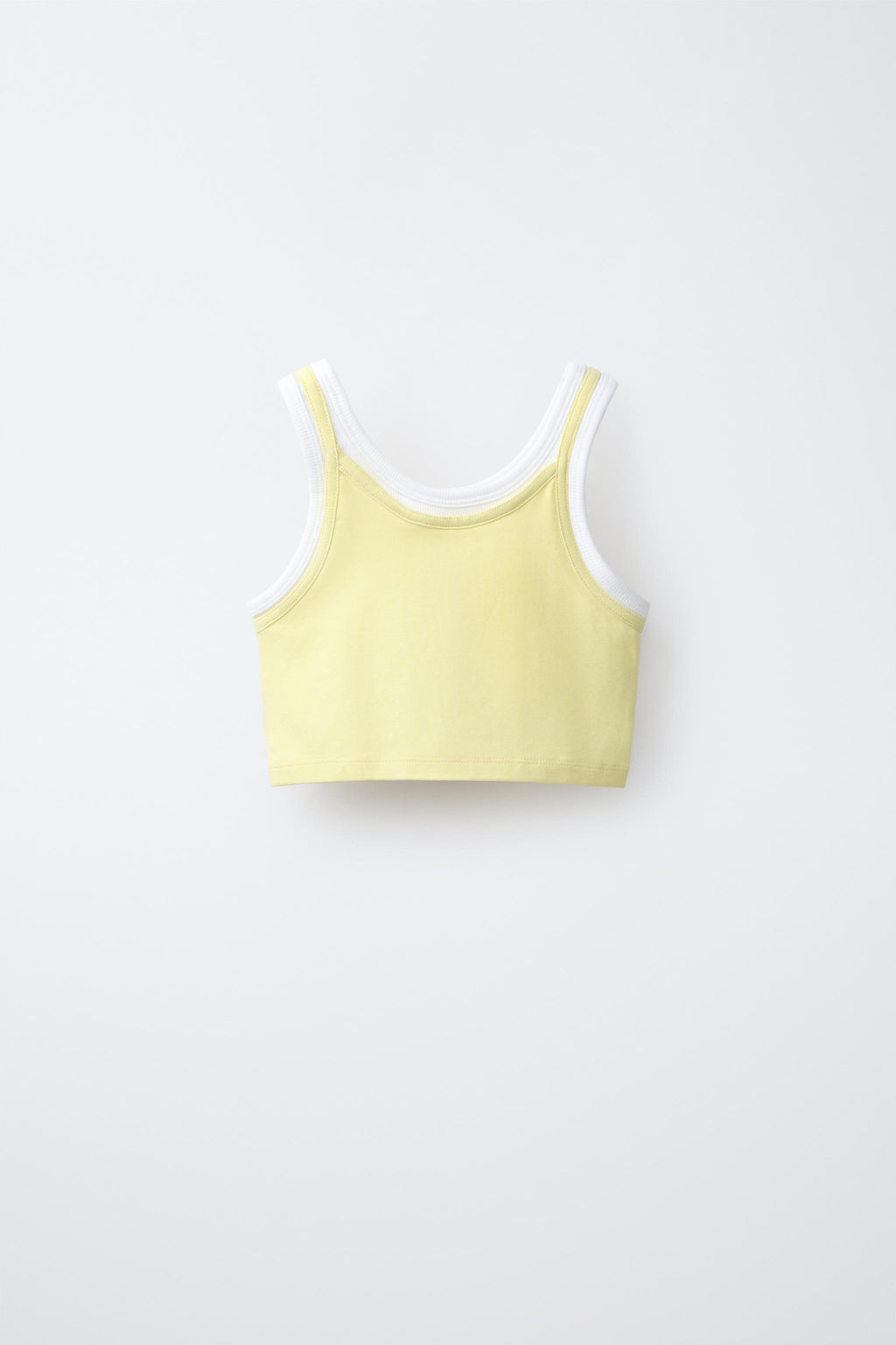 TOP DOBLE CONTRASTE / Amarillo - Zara фото 2