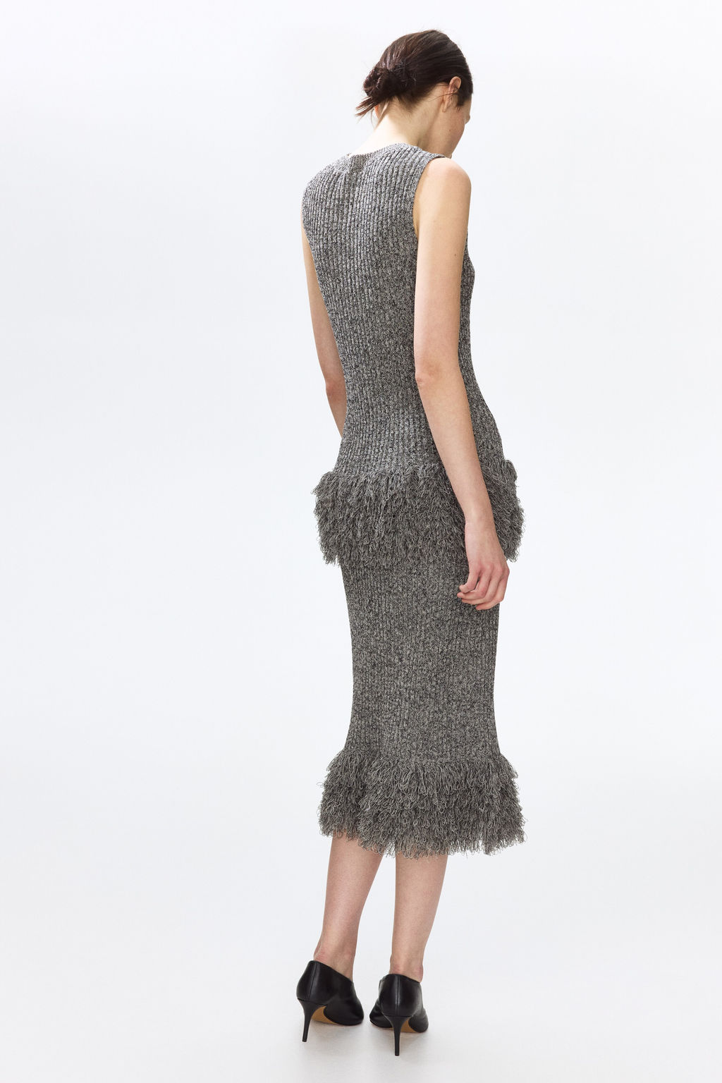 Falda en punto de canal? con flecos - H&m фото 7