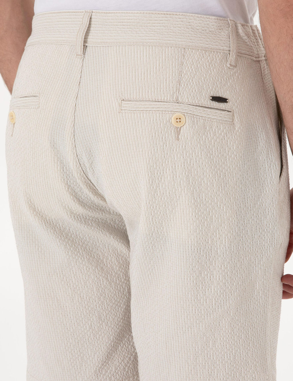 Bej Slim Fit Dokuma _ort - Pierre cardin фото 6