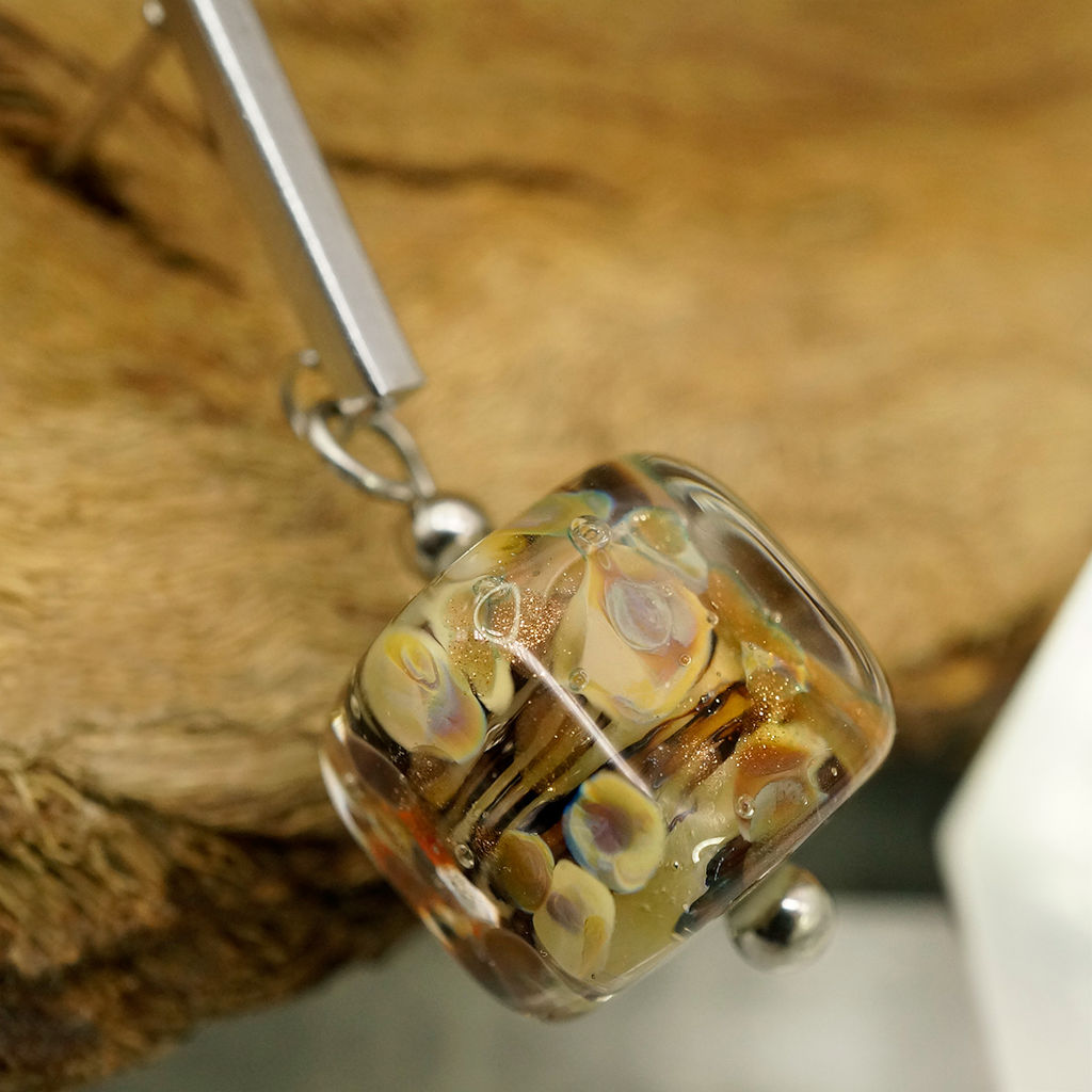 Серьги из муранского стекла CARAMEL CREM - Vloes фото 5