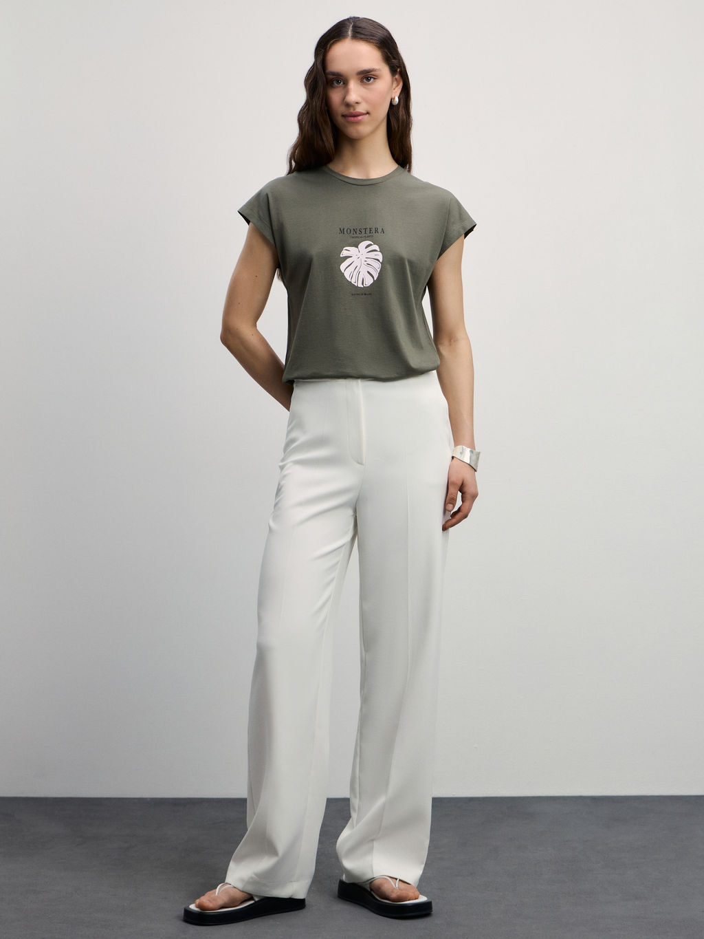 Футболка с принтом / Zarina  фото 2