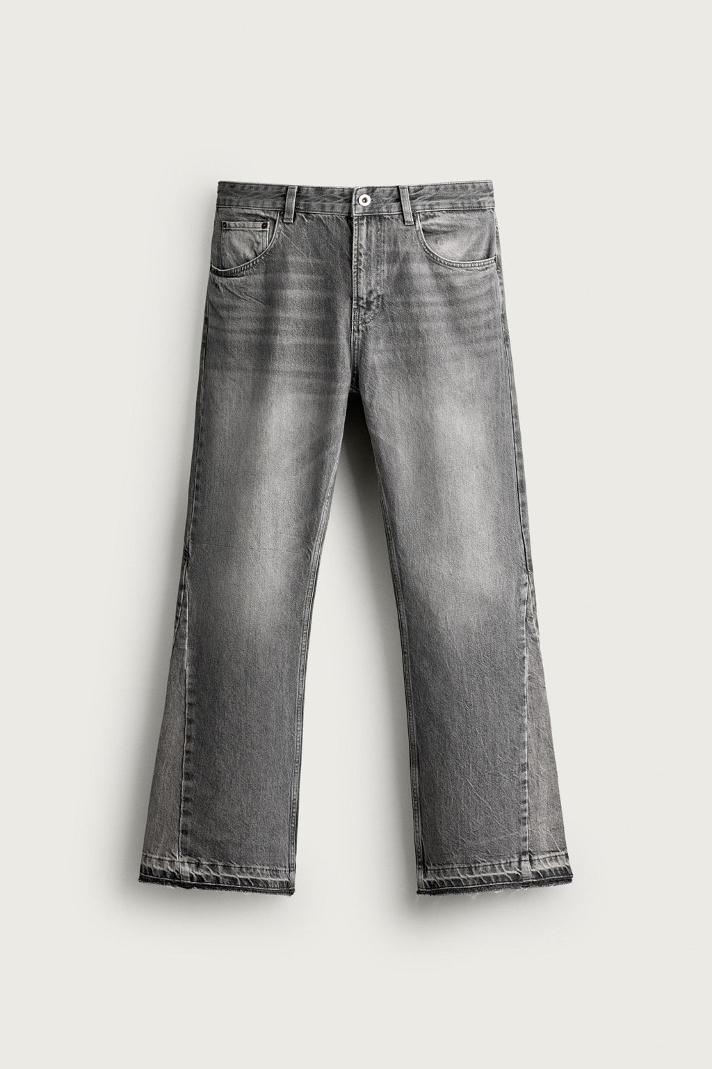 JEANS FLARE FIT / Gris - Zara фото 11