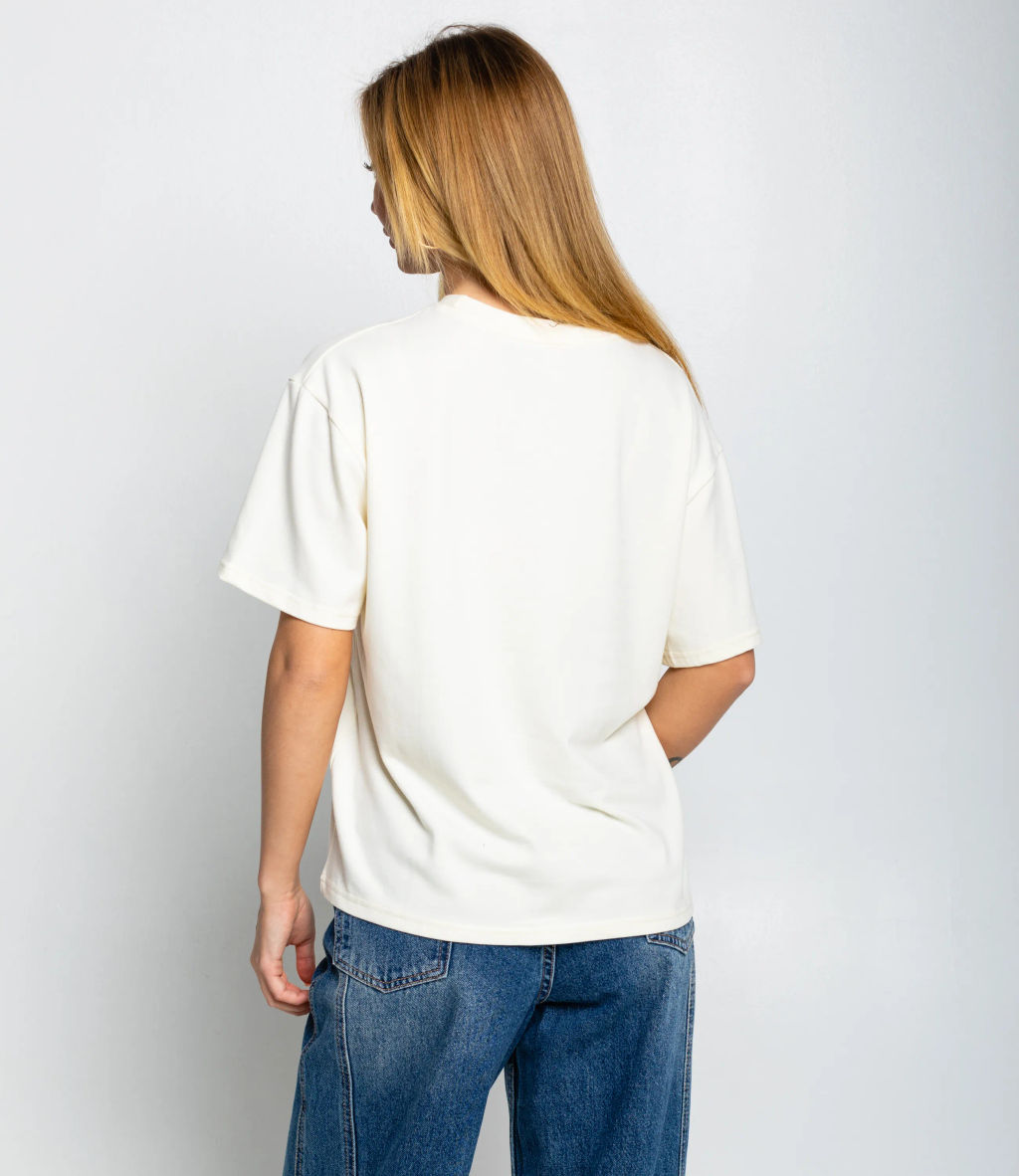 Футболка #КТ8037, кремовый - Dommod фото 3