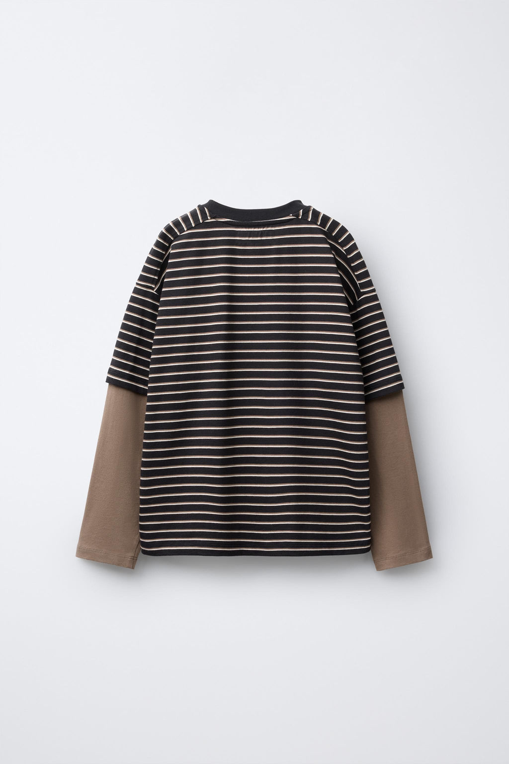 DOUBLE-SLEEVE STRIPED T-SHIRT - Zara фото 2