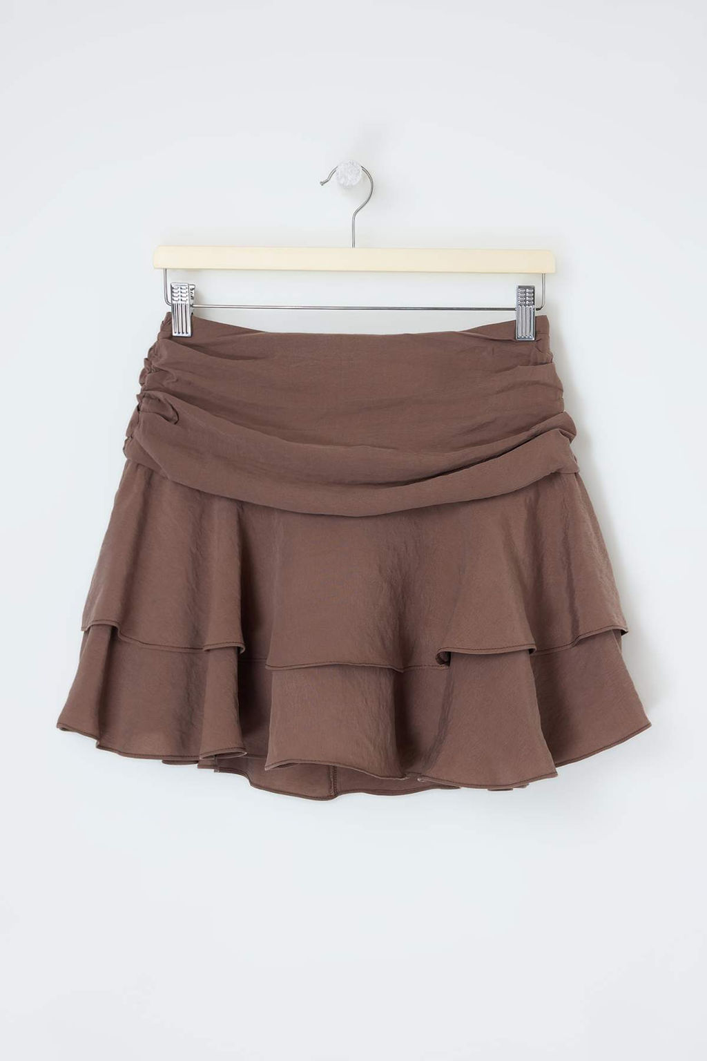 Kahverengi Katl? Modal Mini Ici Sortlu Etek TWOSS26ET00101 - Trendyolmilla фото 4