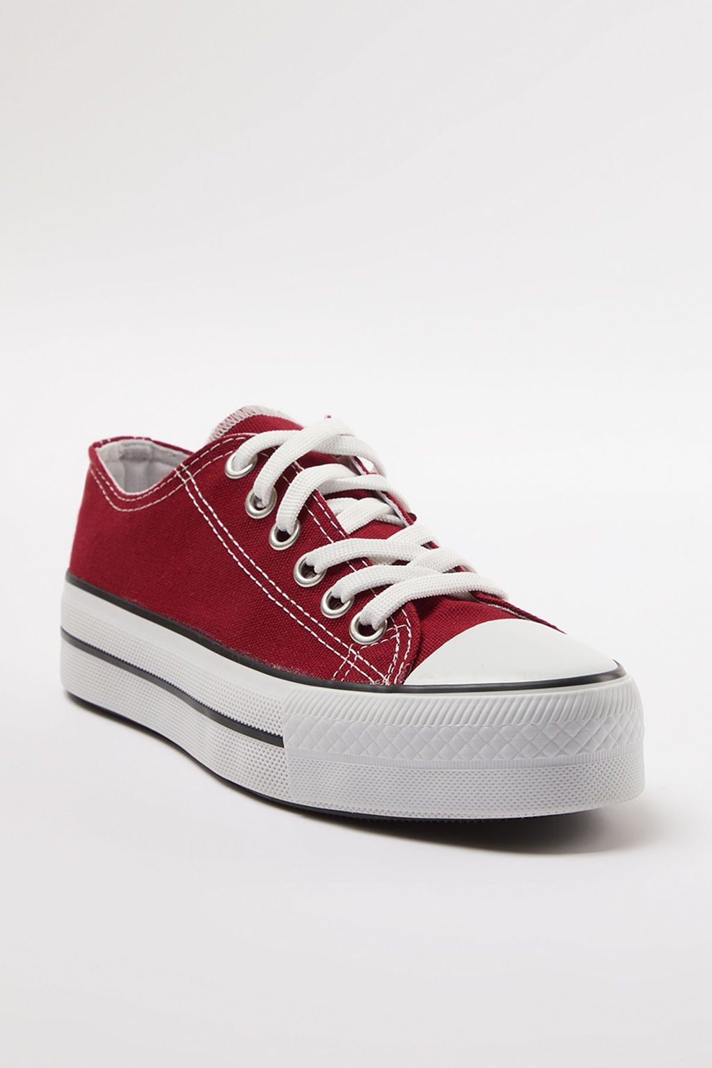 Bordo Bagc?kl? Yuksek Taban Kad?n Spor Ayakkab? TAKAW25SN00001