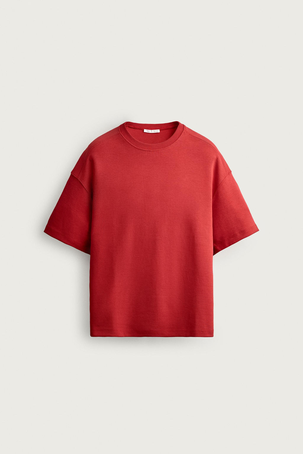 SUDADERA RELAXED FIT INTERLOCK / Rojo - Zara фото 9