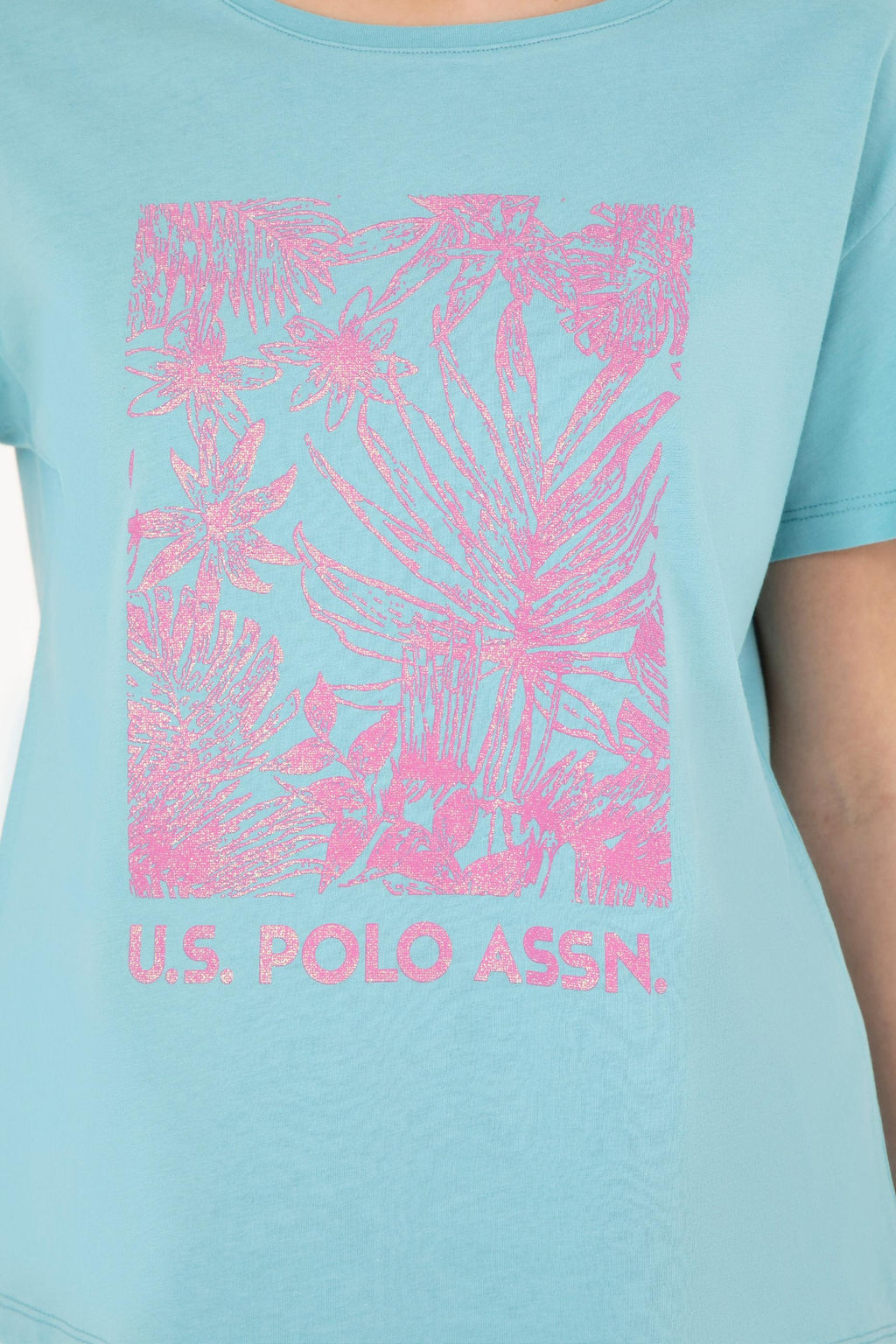 Женская мятная футболка - U.s. polo assn фото 14