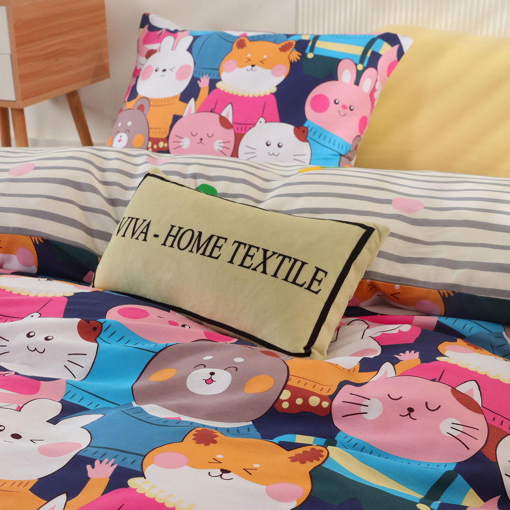 Комплект постельного белья на резинке Сатин Люкс KIDS 100% хлопок CDKR044 140*200*25/1.5 спальный/50-70 1 шт - Ситрейд фото 7