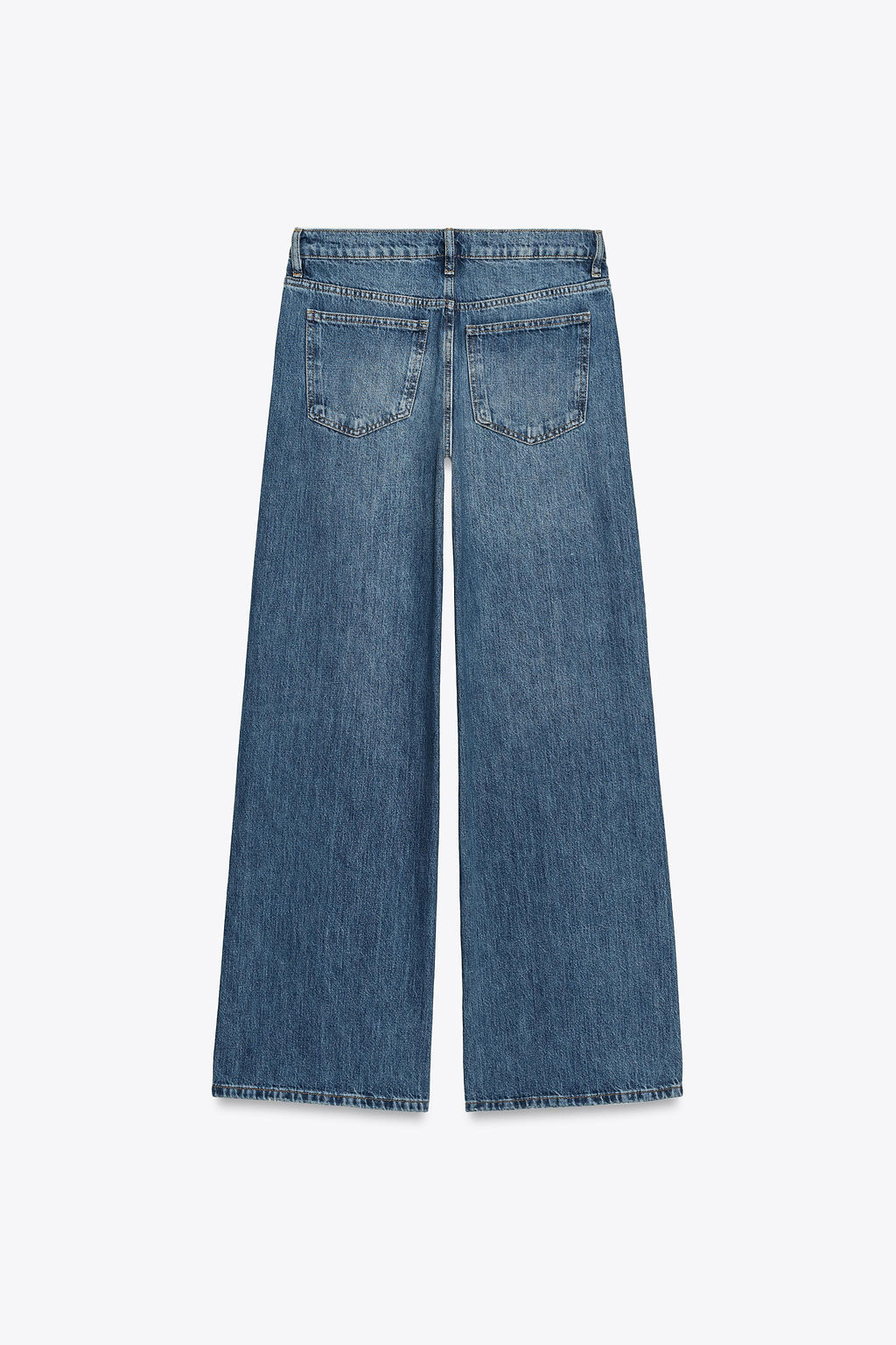 ZW COLLECTION WIDE LEG LOW-RISE JEANS - Zara фото 4