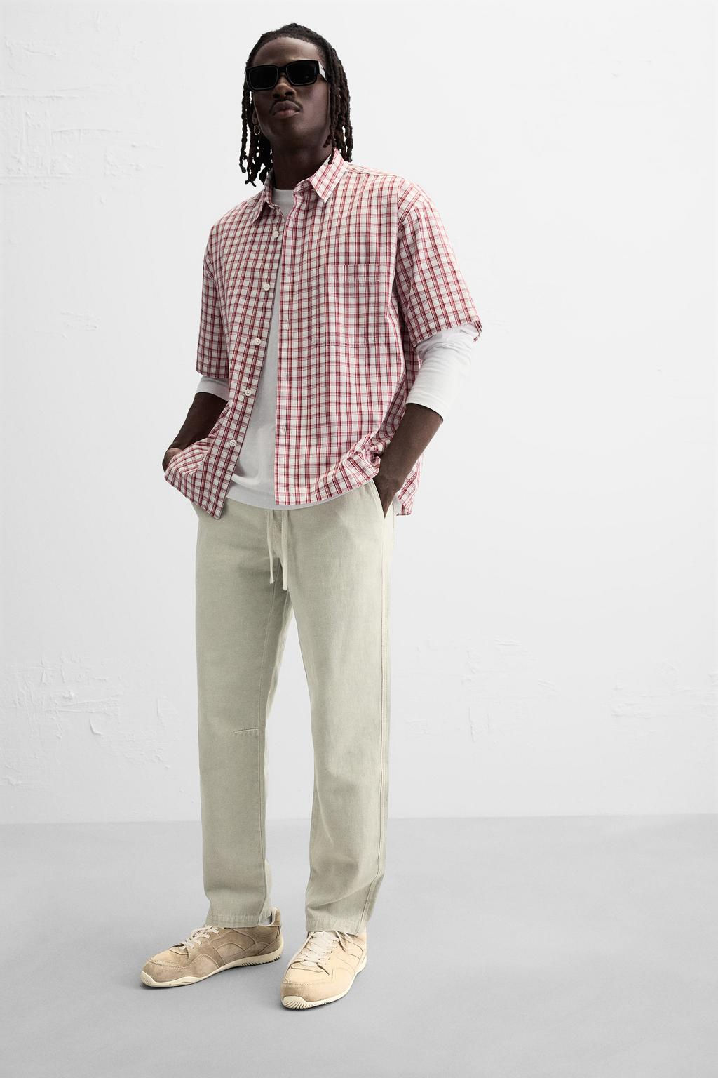 FADED JOGGER WAIST TROUSERS - Zara фото 13