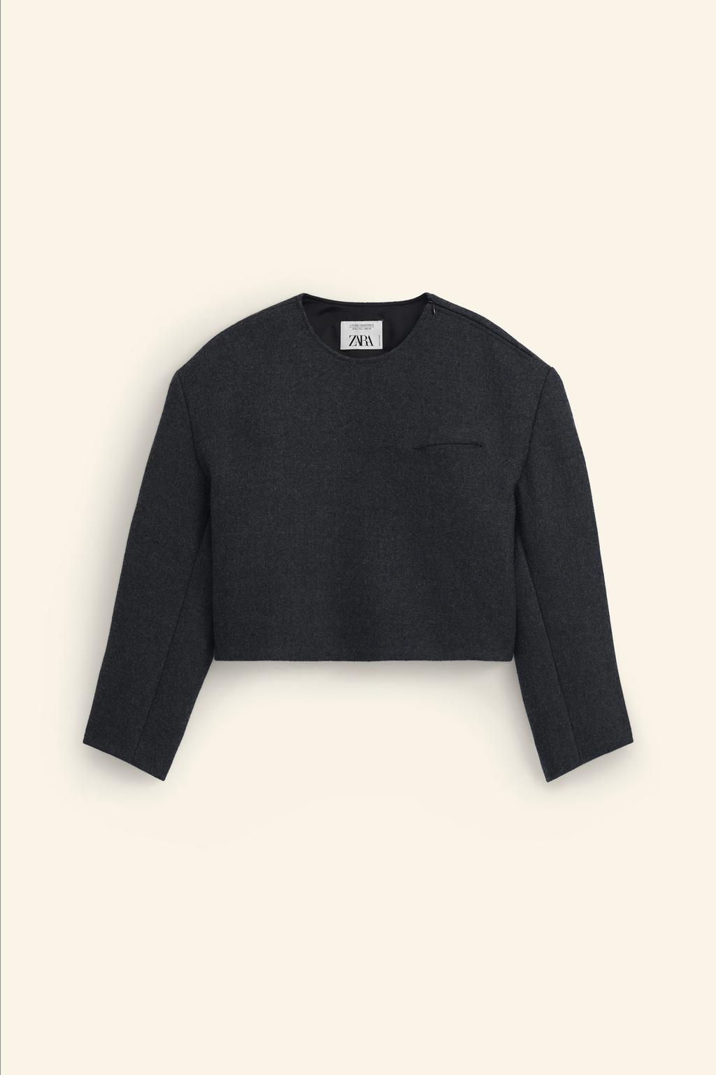 LIMITED EDITION CROPPED FIT BLAZER - Zara фото 8