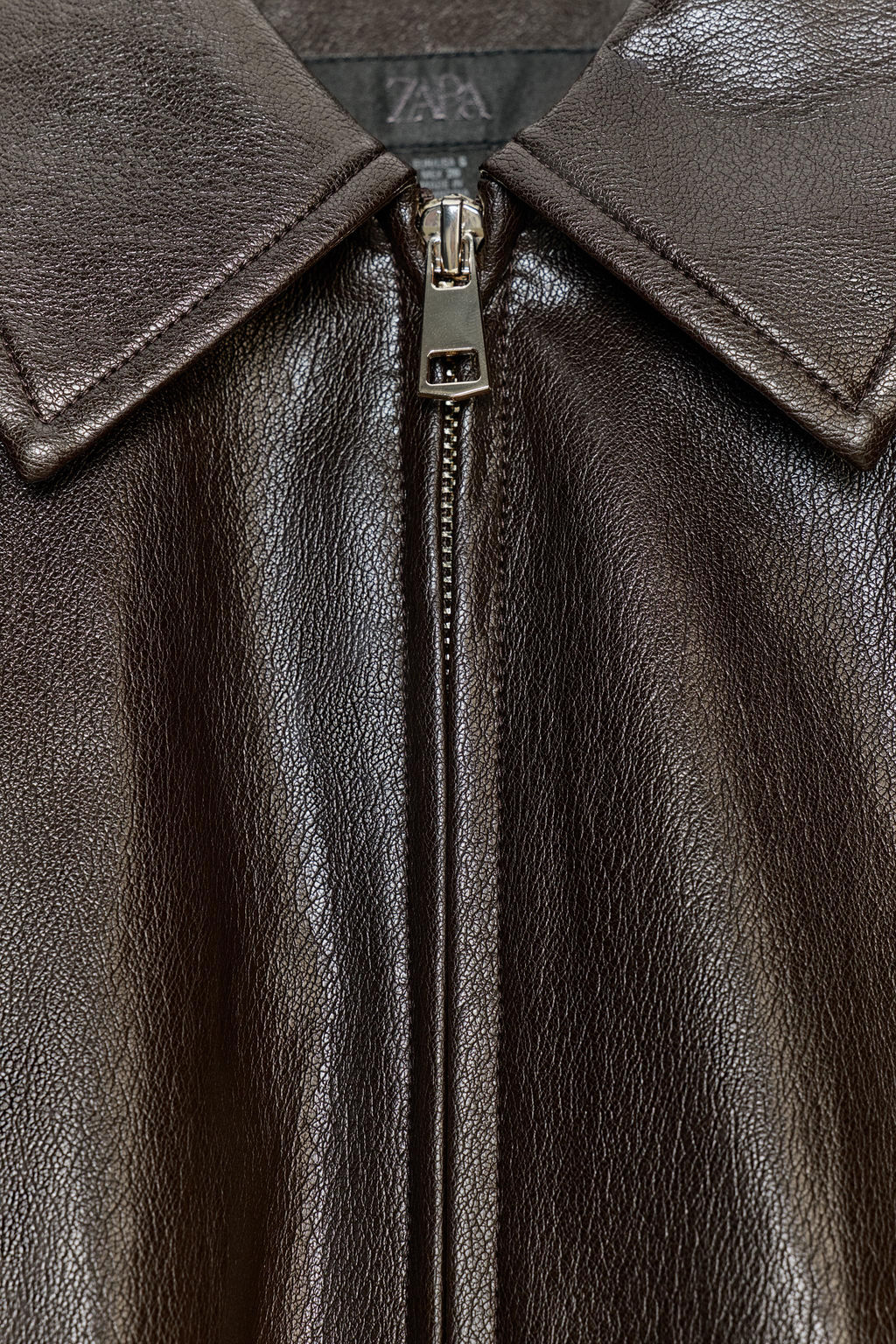 FAUX LEATHER BOMBER JACKET - Zara фото 12