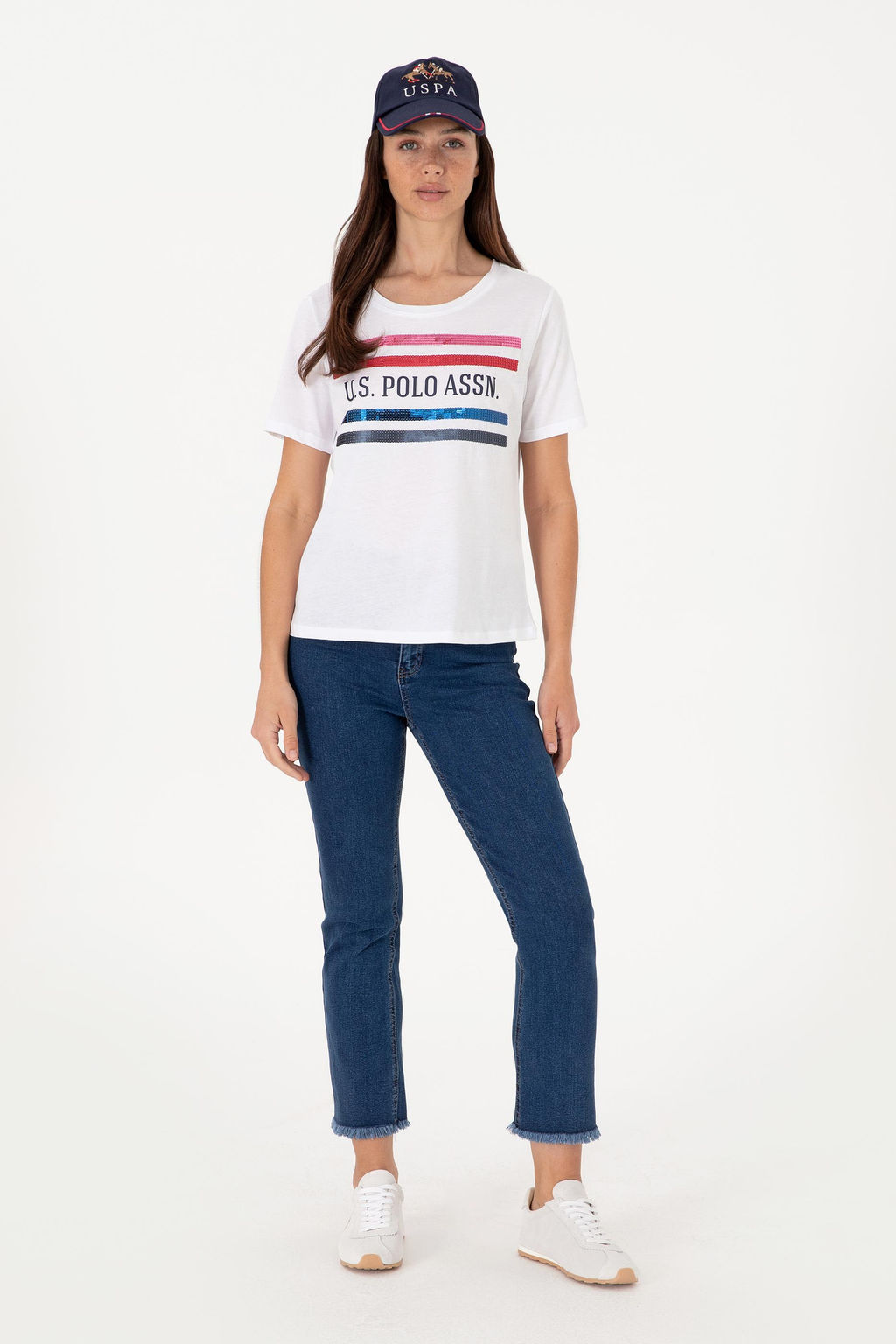 Kad_n Beyaz Ti__rt Sepette S_rpriz _ndirim - U.s. polo assn фото 4